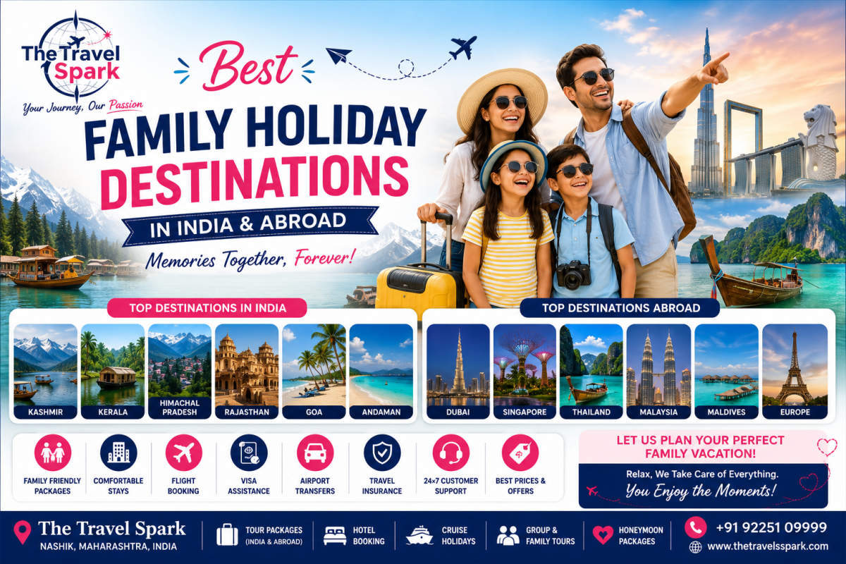 Best Family Holiday Destinations in India & Abroad | The Travel Spark